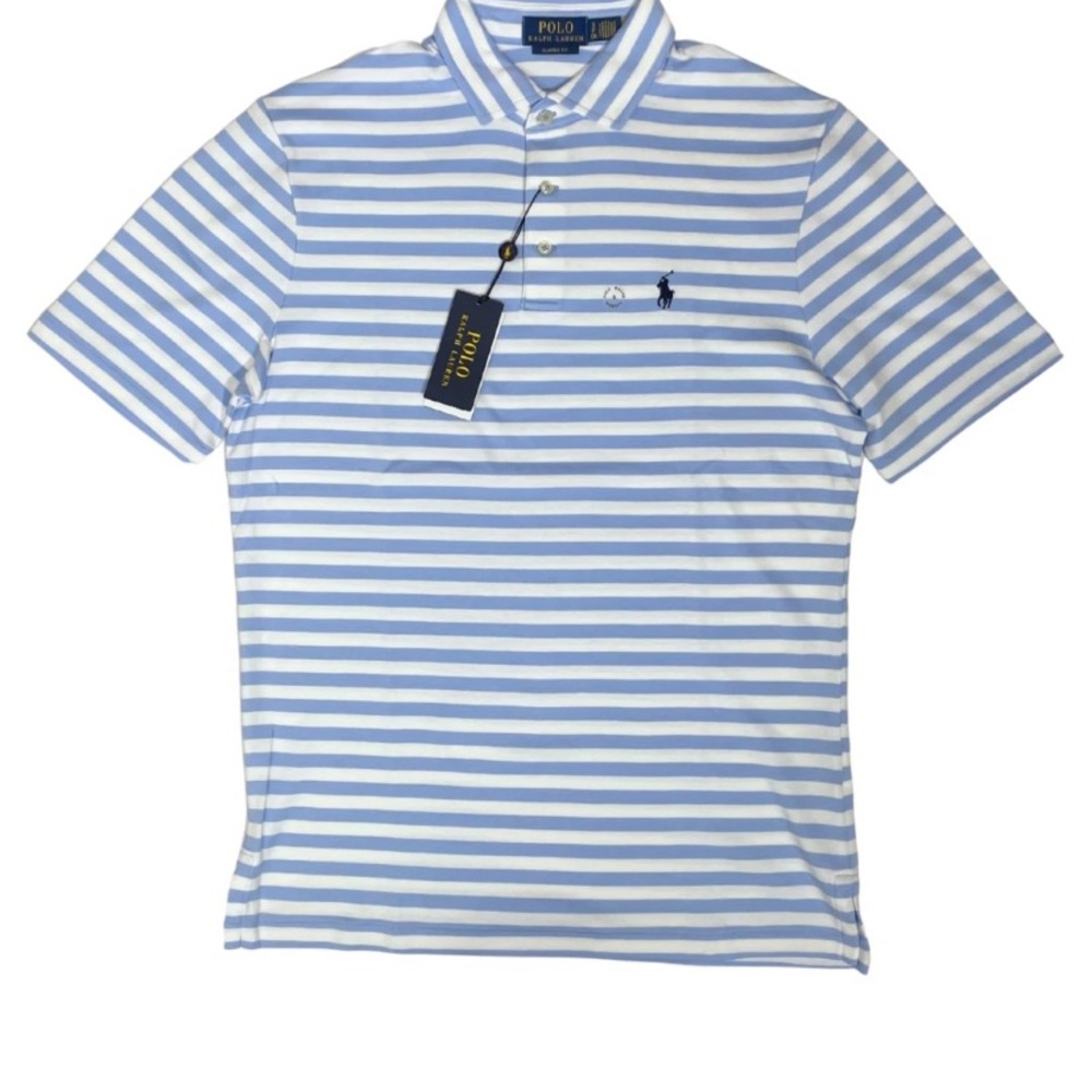 Polo by Ralph Lauren Blue and White Striped Polo Shirt